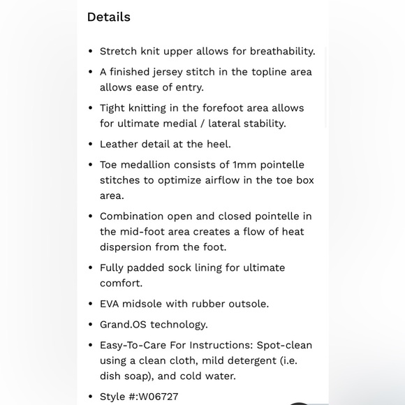 Cole Haan Women’s ZEROGRAND StitchLite Wingtip Oxford Knit Sneaker Gray Size 8.5 - Picture 6 of 11